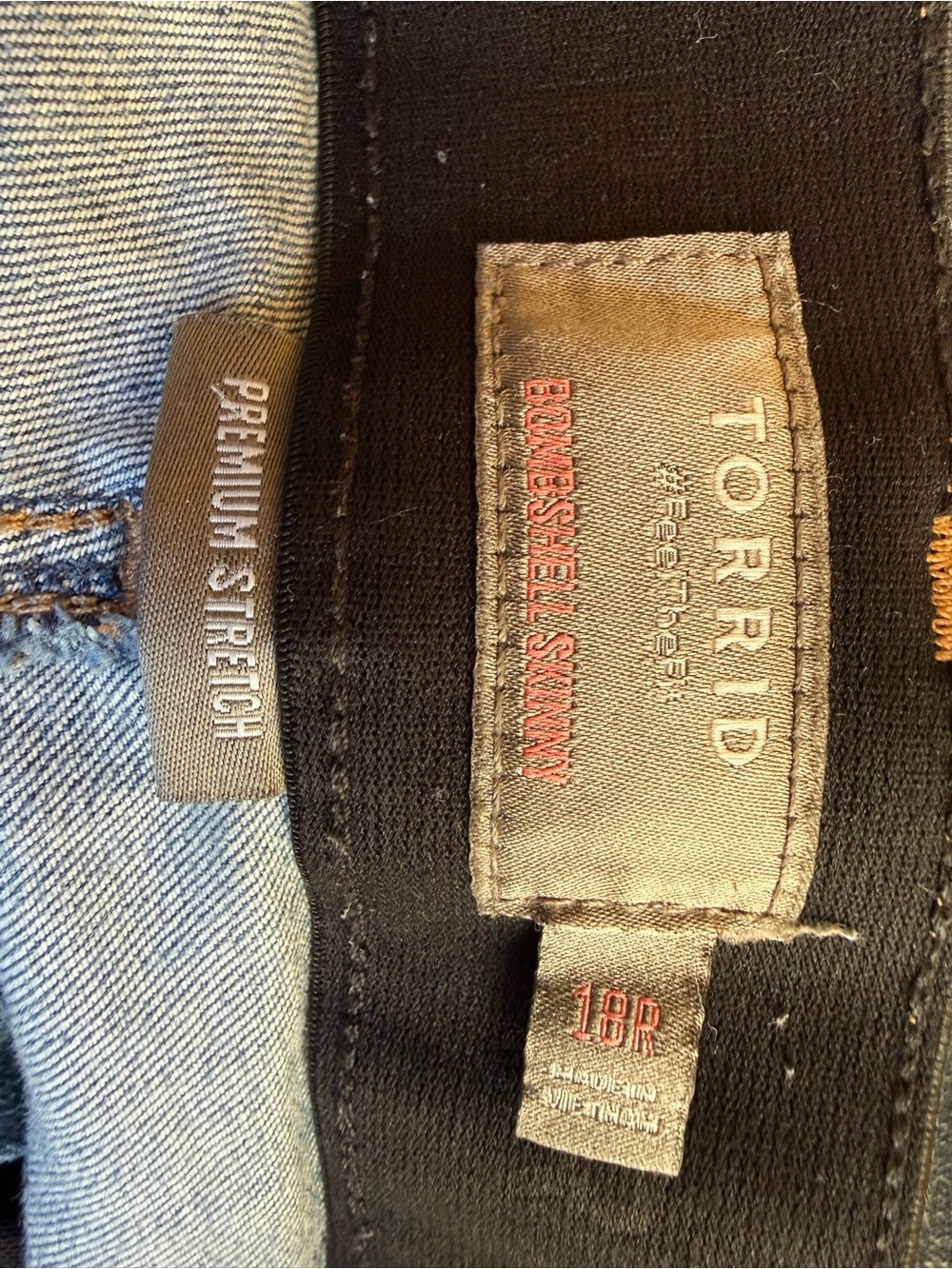 Torrid Bombshell Skinny Premium Stretch High-Rise Destructed Jeans - Picture 4 of 6